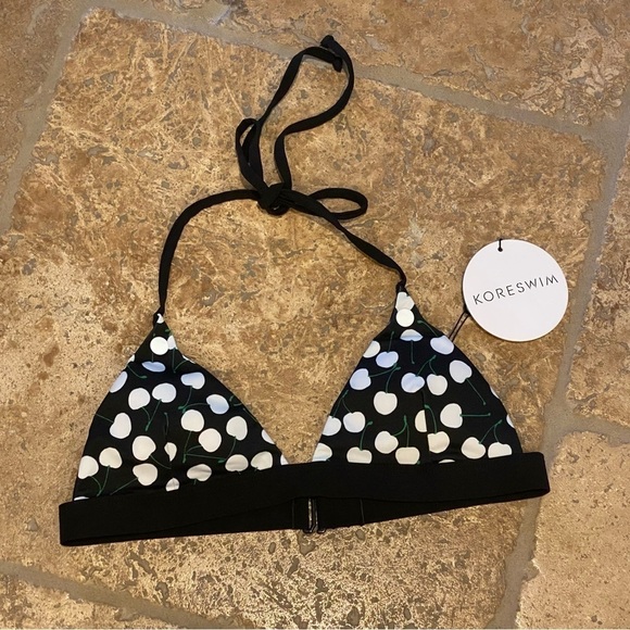 Charlotte Ronson Other - NWT~CHARLOTTE RONSON x KORE SWIM Cherry Bomb Sweet Bikini Top Size XS